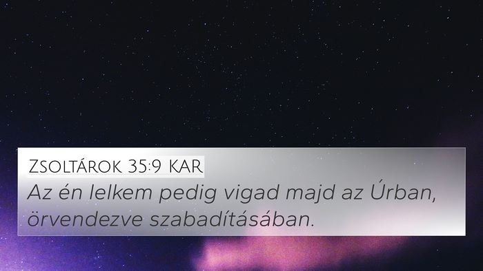 Zsoltárok 35:9 KAR Bible Verse Image