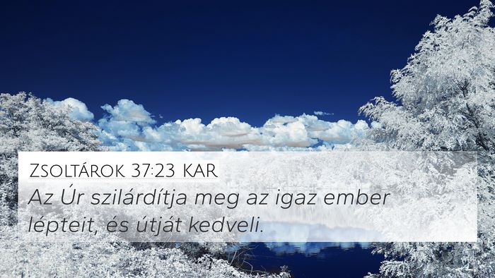 Zsoltárok 37:23 KAR Bible Verse Image