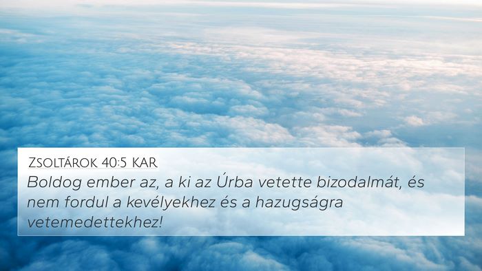 Zsoltárok 40:5 KAR Bible Verse Image