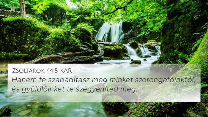 Zsoltárok 44:8 KAR Bible Verse Image