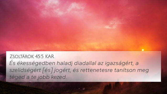Zsoltárok 45:5 KAR Bible Verse Image