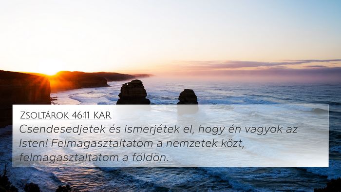 Zsoltárok 46:11 KAR Bible Verse Image