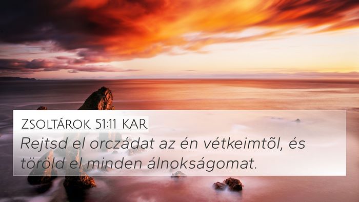 Zsoltárok 51:11 KAR Bible Verse Image