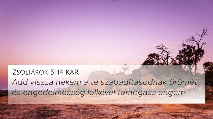 Zsoltárok 51:14 KAR Bible Verse Image