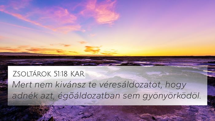 Zsoltárok 51:18 KAR Bible Verse Image