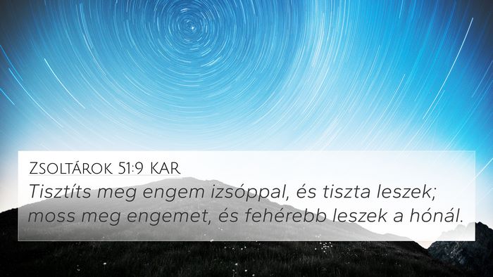 Zsoltárok 51:9 KAR Bible Verse Image