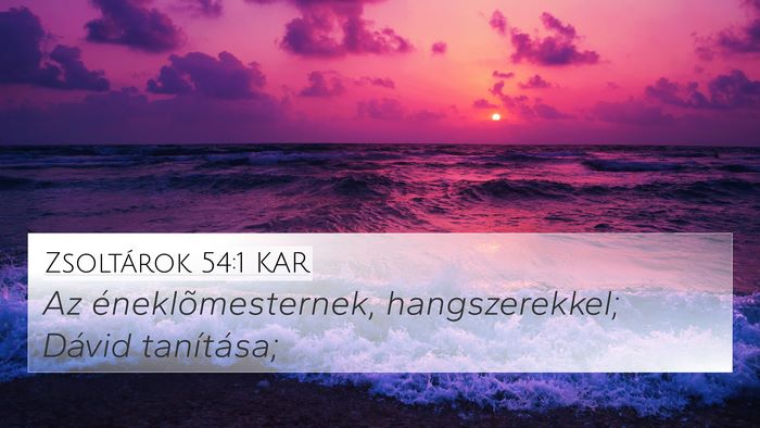 Zsoltárok 54:1 KAR Bible Verse Image