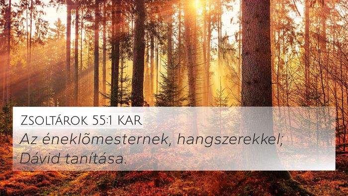 Zsoltárok 55:1 KAR Bible Verse Image