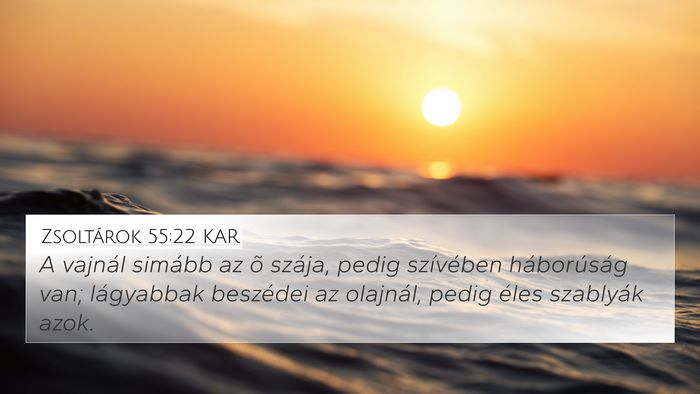 Zsoltárok 55:22 KAR Bible Verse Image