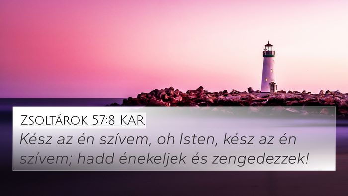 Zsoltárok 57:8 KAR Bible Verse Image