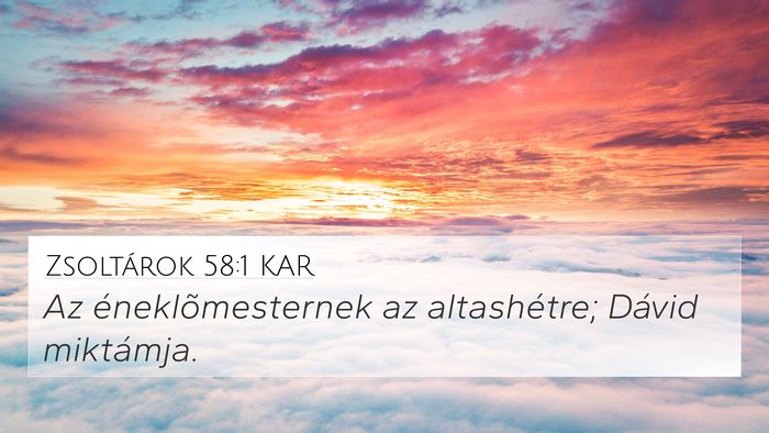 Zsoltárok 58:1 KAR Bible Verse Image