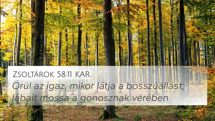 Zsoltárok 58:11 KAR Bible Verse Image