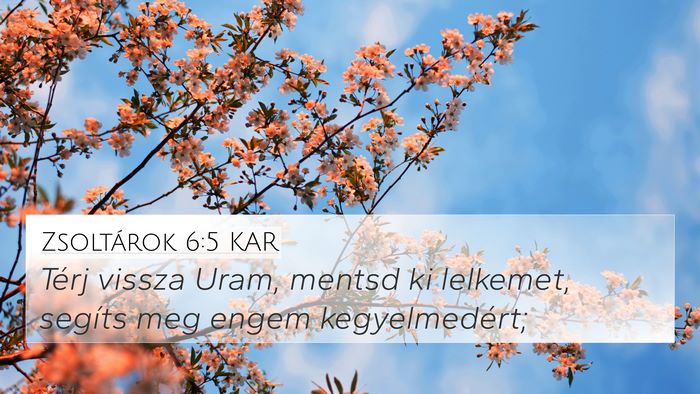 Zsoltárok 6:5 KAR Bible Verse Image