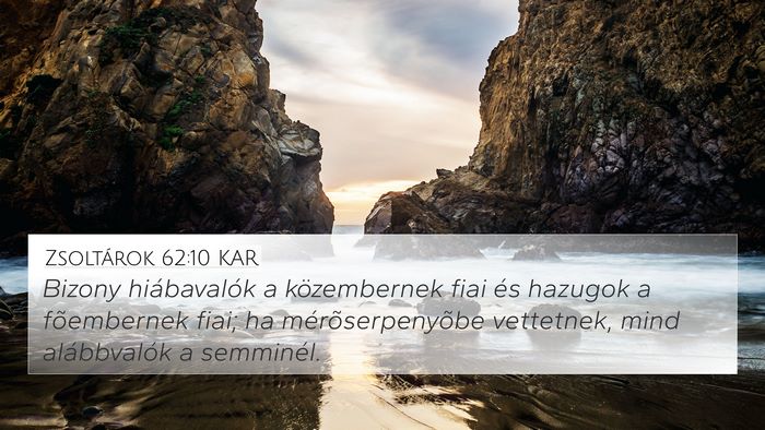 Zsoltárok 62:10 KAR Bible Verse Image