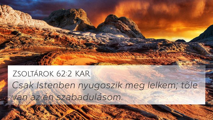 Zsoltárok 62:2 KAR Bible Verse Image
