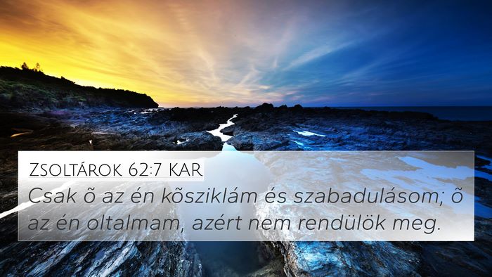 Zsoltárok 62:7 KAR Bible Verse Image