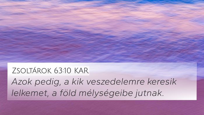 Zsoltárok 63:10 KAR Bible Verse Image