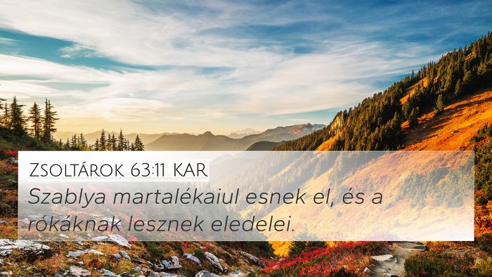 Zsoltárok 63:11 KAR Bible Verse Image