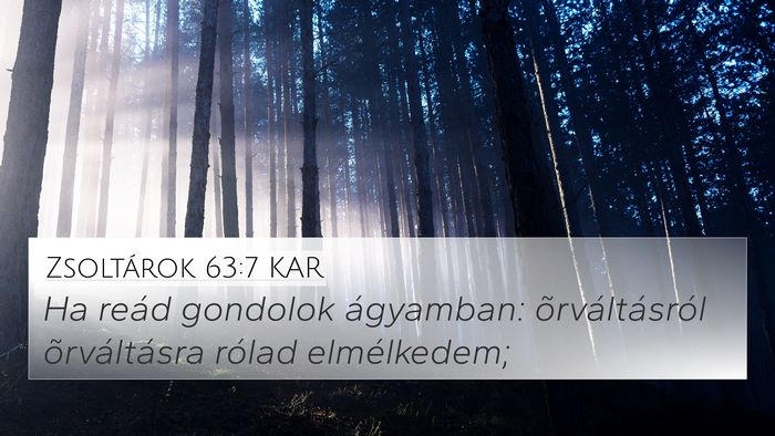 Zsoltárok 63:7 KAR Bible Verse Image