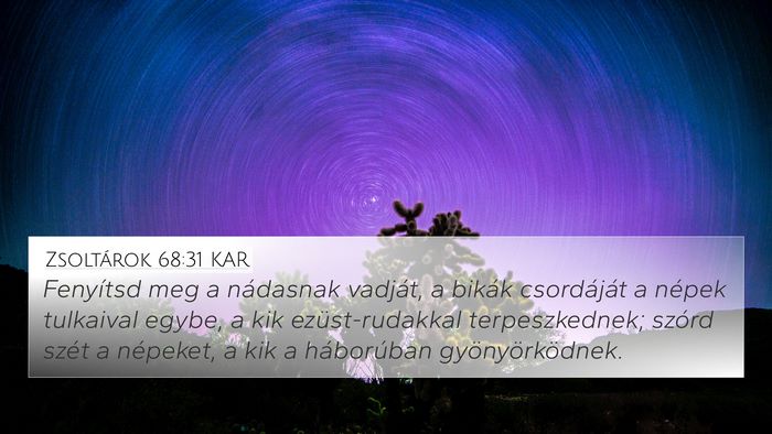 Zsoltárok 68:31 KAR Bible Verse Image