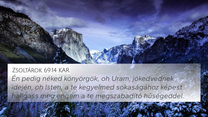 Zsoltárok 69:14 KAR Bible Verse Image