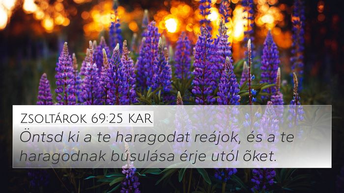 Zsoltárok 69:25 KAR Bible Verse Image