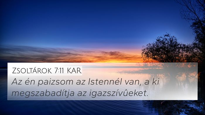 Zsoltárok 7:11 KAR Bible Verse Image