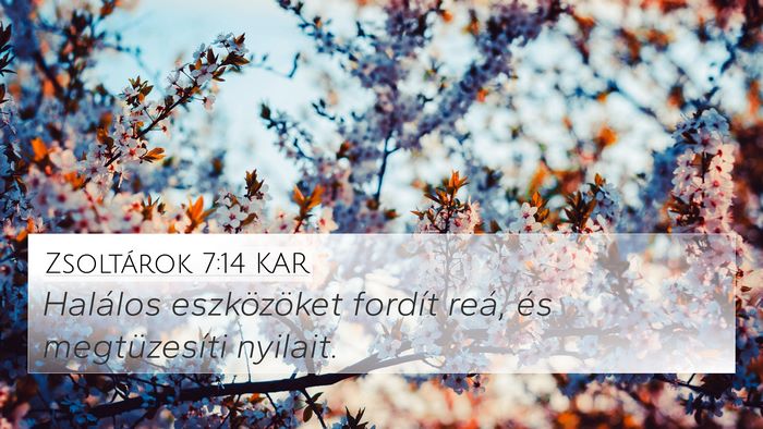 Zsoltárok 7:14 KAR Bible Verse Image