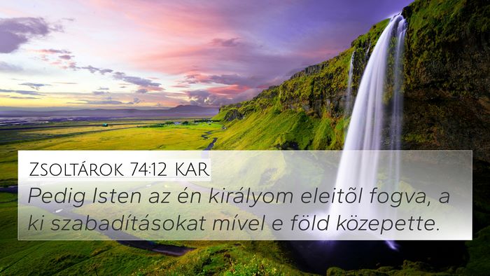 Zsoltárok 74:12 KAR Bible Verse Image