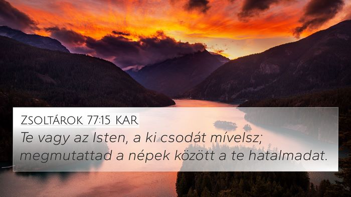 Zsoltárok 77:15 KAR Bible Verse Image