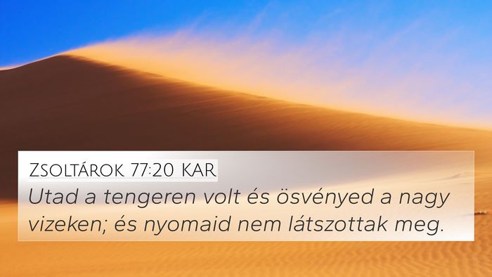 Zsoltárok 77:20 KAR Bible Verse Image