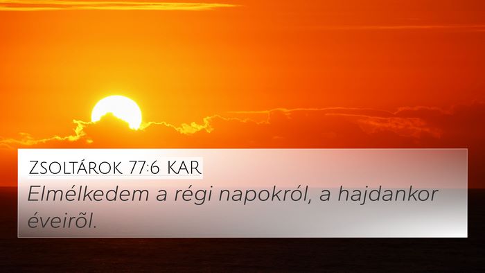 Zsoltárok 77:6 KAR Bible Verse Image