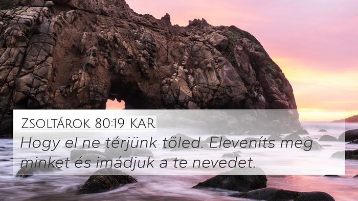 Zsoltárok 80:19 KAR Bible Verse Image