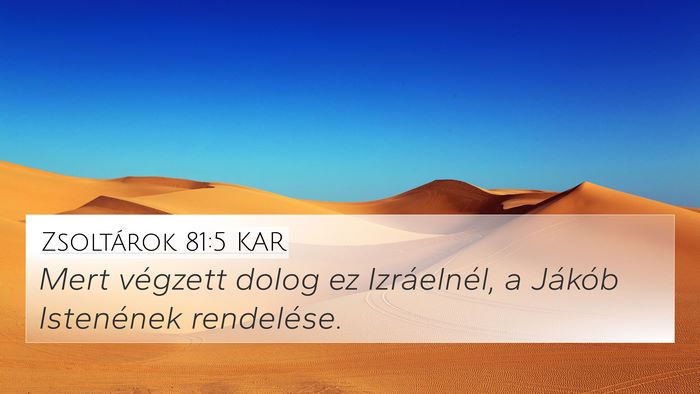 Zsoltárok 81:5 KAR Bible Verse Image