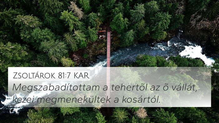 Zsoltárok 81:7 KAR Bible Verse Image