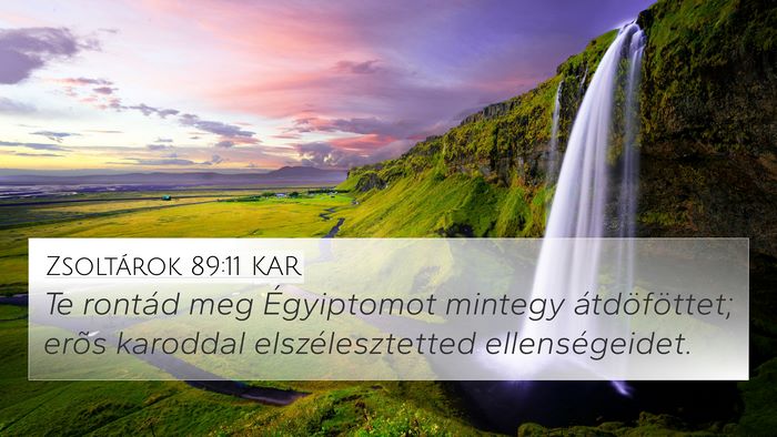 Zsoltárok 89:11 KAR Bible Verse Image
