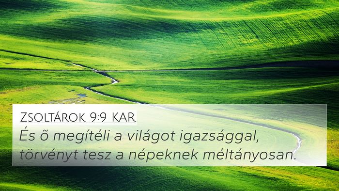 Zsoltárok 9:9 KAR Bible Verse Image