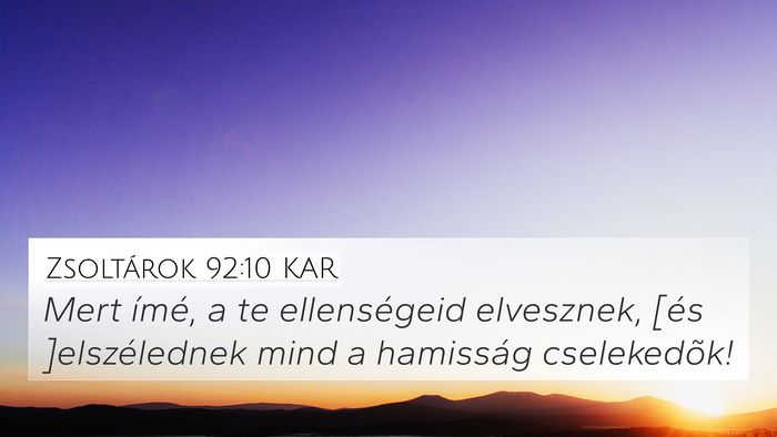 Zsoltárok 92:10 KAR Bible Verse Image