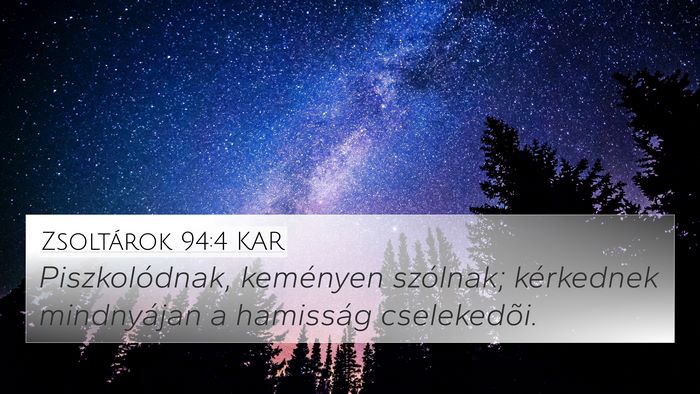 Zsoltárok 94:4 KAR Bible Verse Image