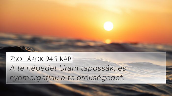 Zsoltárok 94:5 KAR Bible Verse Image