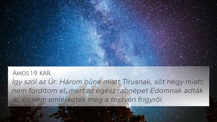 Ámos 1:9 KAR Bible Verse Image