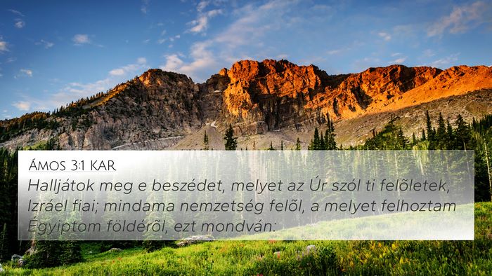 Ámos 3:1 KAR Bible Verse Image