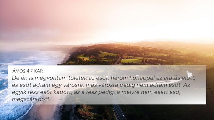 Ámos 4:7 KAR Bible Verse Image