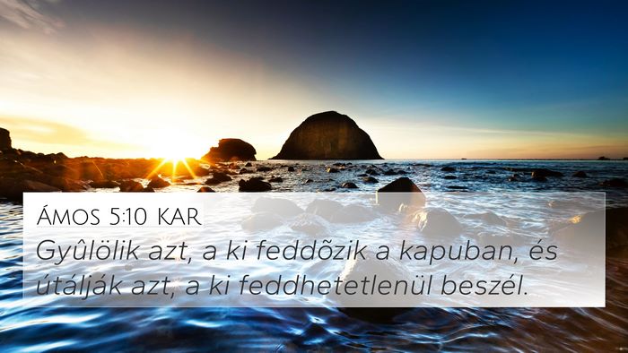 Ámos 5:10 KAR Bible Verse Image