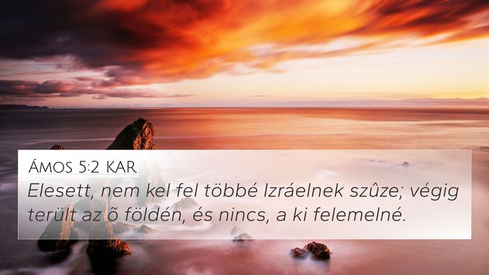 Ámos 5:2 KAR Bible Verse Image
