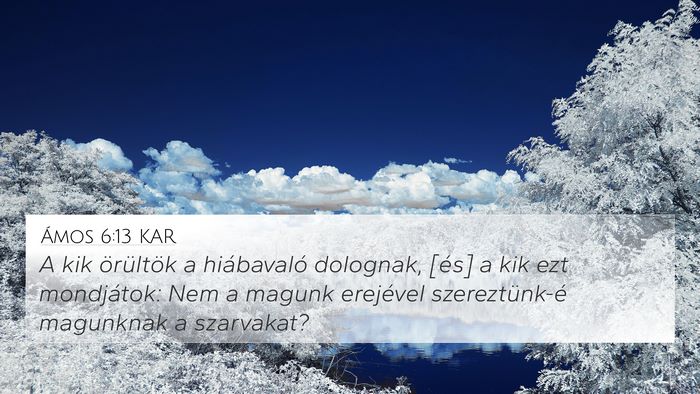 Ámos 6:13 KAR Bible Verse Image