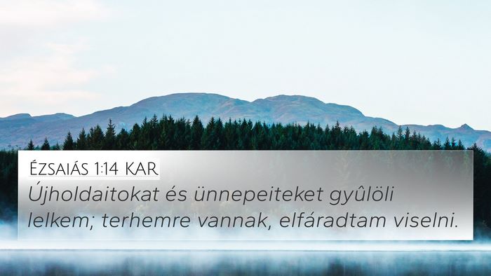 Ézsaiás 1:14 KAR Bible Verse Image