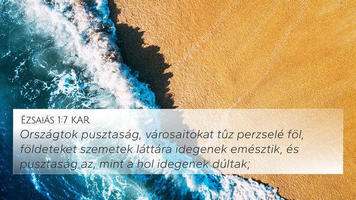 Ézsaiás 1:7 KAR Bible Verse Image