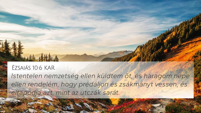 Ézsaiás 10:6 KAR Bible Verse Image