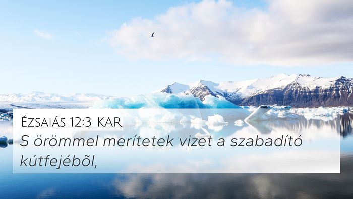 Ézsaiás 12:3 KAR Bible Verse Image